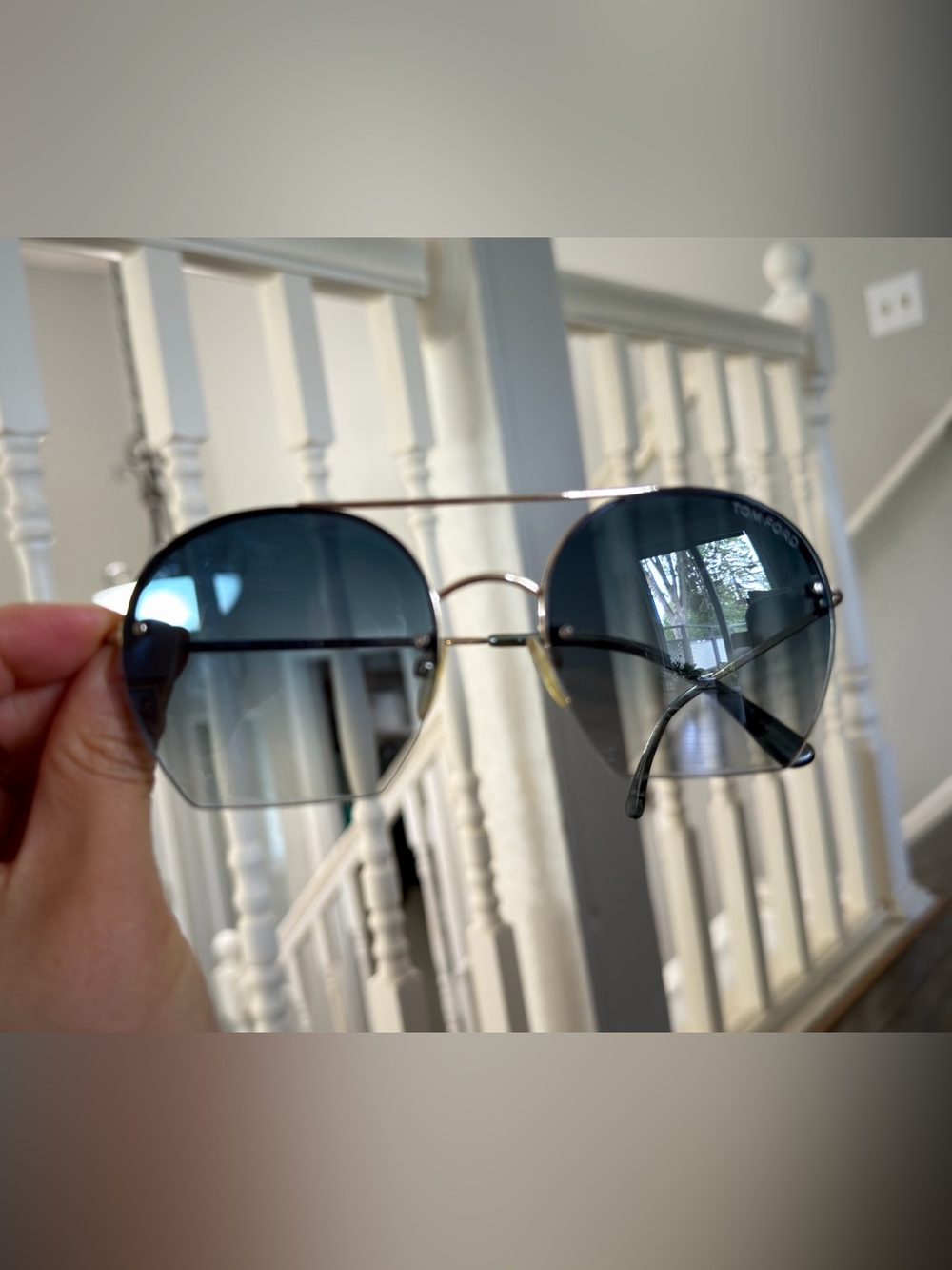 Tom Ford TF-506 Antonia Sunglasses Rose Gold 28W Authentic